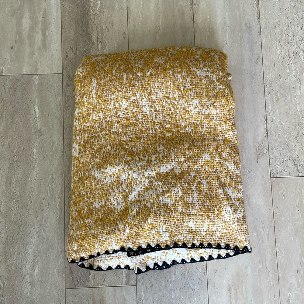 Opalhouse x Jungalow Woven End of Bed Throw Blanket Boho Decor Yellow 60"x80" - Picture 2 of 6